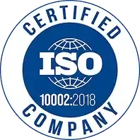 ISO 10002 Certified